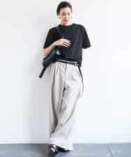 FMKGA14120 MICHEL KLEIN(ミッシェルクラン) バックロゴTシャツ ホワイト