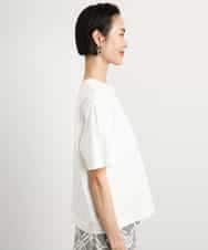 FMKGA14120 MICHEL KLEIN(ミッシェルクラン) バックロゴTシャツ ホワイト