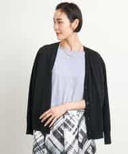 FMKGA15150 MICHEL KLEIN(ミッシェルクラン) [接触冷感]フレアスリーブカットソー ライトブルー