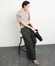 FMKGA15150 MICHEL KLEIN(ミッシェルクラン) [接触冷感]フレアスリーブカットソー ライトブルー