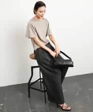 FMKGA15150 MICHEL KLEIN(ミッシェルクラン) [接触冷感]フレアスリーブカットソー ライトブルー