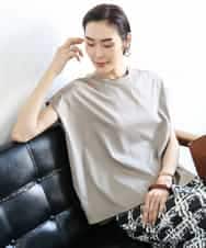 FMKGA16130 MICHEL KLEIN(ミッシェルクラン) [接触冷感]フレンチスリーブカットソー ベージュ