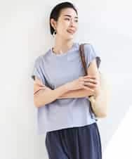 FMKGA16130 MICHEL KLEIN(ミッシェルクラン) [接触冷感]フレンチスリーブカットソー ホワイト