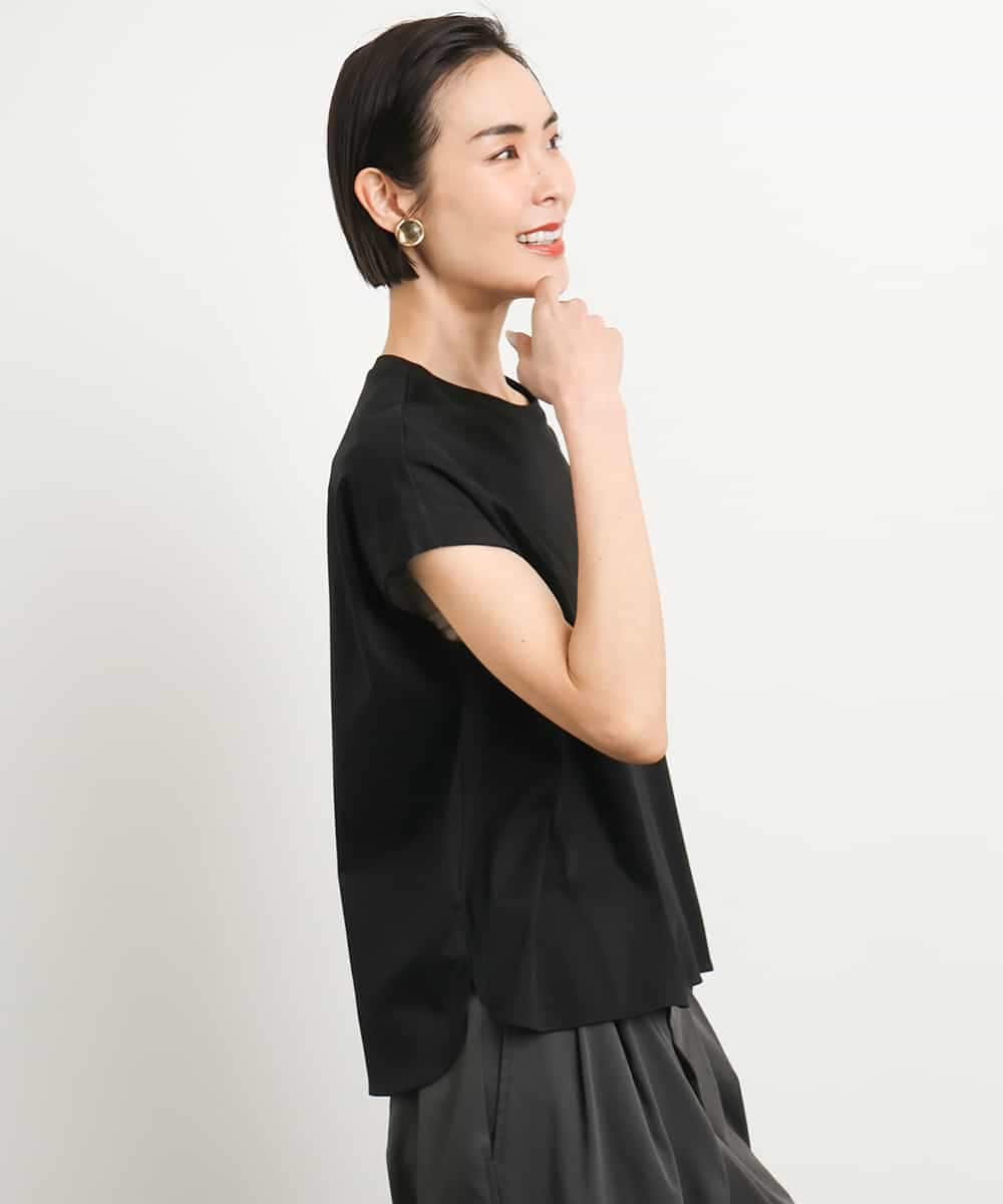 FMKGA16130 MICHEL KLEIN(ミッシェルクラン) [接触冷感]フレンチスリーブカットソー ホワイト