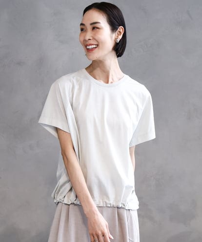 FMKGA24140 MICHEL KLEIN 裾ドロストバルーンプルオーバー