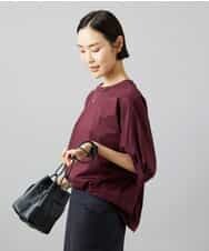 FMKGD01150 MICHEL KLEIN(ミッシェルクラン) 袖ギャザープルオーバー パープル