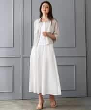 FMKGD02110 MICHEL KLEIN(ミッシェルクラン) [遮熱効果素材]スクエアネックタンクトップ ホワイト