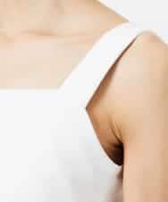 FMKGD02110 MICHEL KLEIN(ミッシェルクラン) [遮熱効果素材]スクエアネックタンクトップ ホワイト