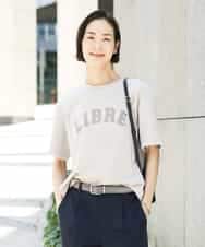 FMKGD02140 MICHEL KLEIN(ミッシェルクラン) ボクシ―ロゴＴシャツ ライトグレー