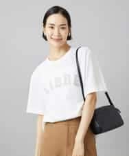 FMKGD02140 MICHEL KLEIN(ミッシェルクラン) ボクシ―ロゴＴシャツ ライトグレー