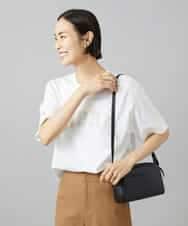 FMKGD02140 MICHEL KLEIN(ミッシェルクラン) ボクシ―ロゴＴシャツ ライトグレー