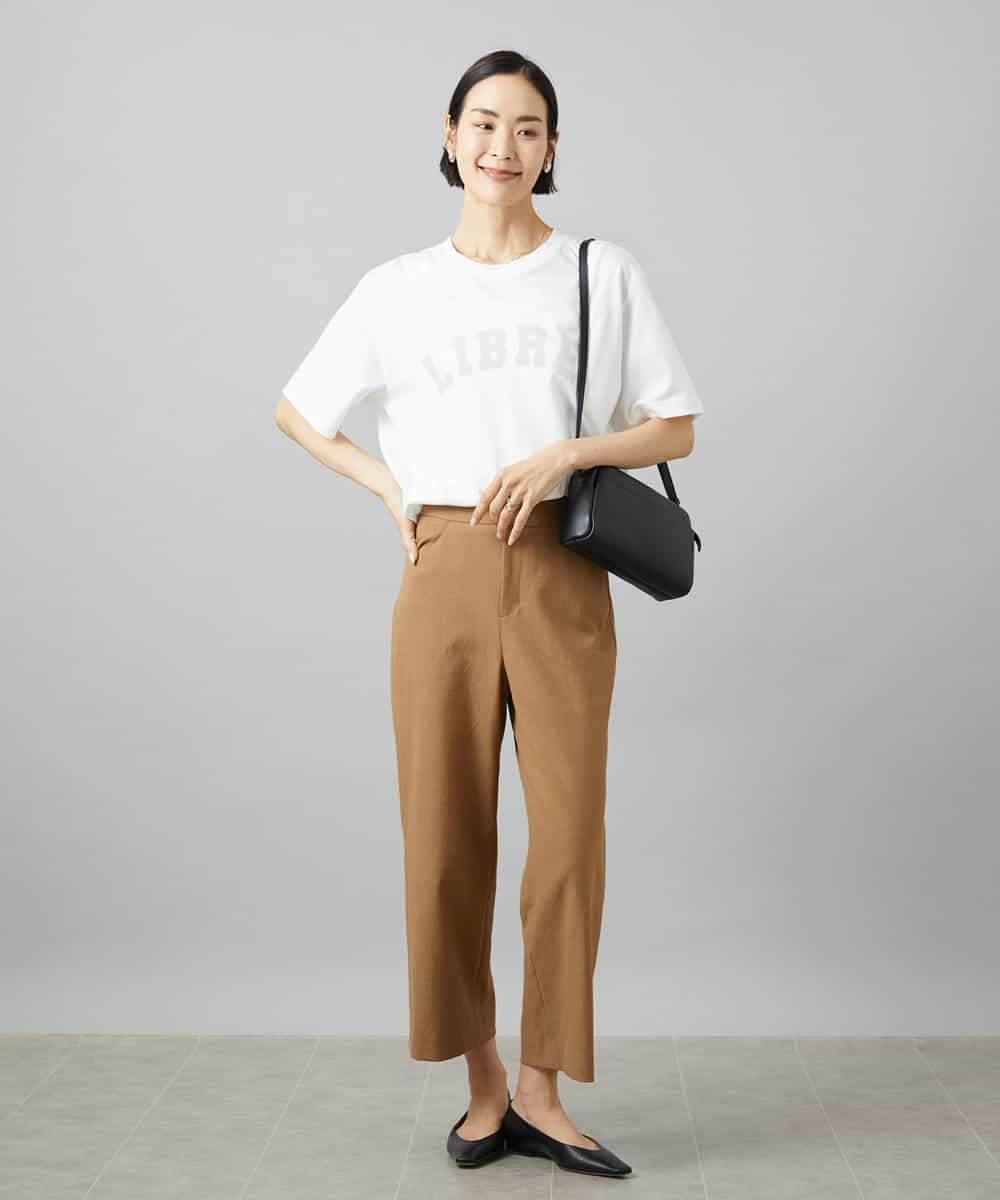 FMKGD02140 MICHEL KLEIN(ミッシェルクラン) ボクシ―ロゴＴシャツ ライトグレー