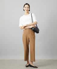 FMKGD02140 MICHEL KLEIN(ミッシェルクラン) ボクシ―ロゴＴシャツ ライトグレー