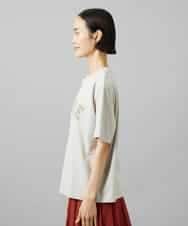 FMKGD02140 MICHEL KLEIN(ミッシェルクラン) ボクシ―ロゴＴシャツ ライトグレー