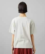 FMKGD02140 MICHEL KLEIN(ミッシェルクラン) ボクシ―ロゴＴシャツ ライトグレー