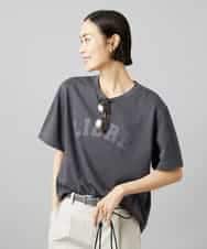 FMKGD02140 MICHEL KLEIN(ミッシェルクラン) ボクシ―ロゴＴシャツ ダークグレー