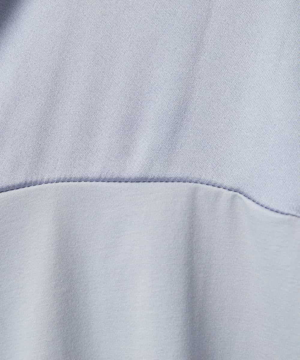 FMKGD03150 MICHEL KLEIN(ミッシェルクラン) サテンドッキングプルオーバー ライトブルー