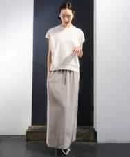 FMKGD03180 MICHEL KLEIN(ミッシェルクラン) オーガニックコットン フレンチスリーブプルオーバー ラベンダー