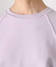 FMKGD03180 MICHEL KLEIN(ミッシェルクラン) オーガニックコットン フレンチスリーブプルオーバー ラベンダー