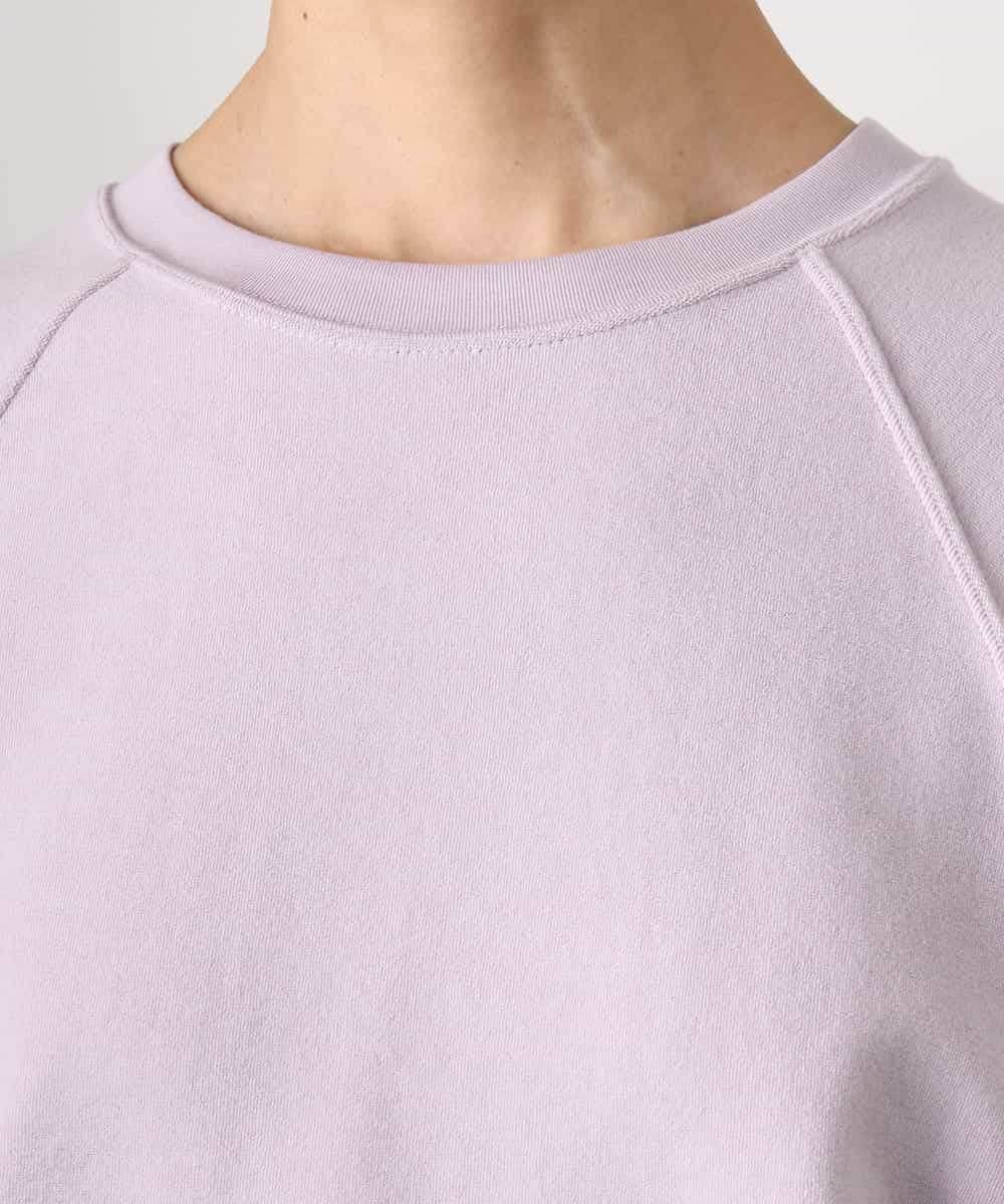 FMKGD03180 MICHEL KLEIN(ミッシェルクラン) オーガニックコットン フレンチスリーブプルオーバー ラベンダー