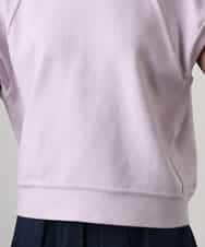 FMKGD03180 MICHEL KLEIN(ミッシェルクラン) オーガニックコットン フレンチスリーブプルオーバー ラベンダー