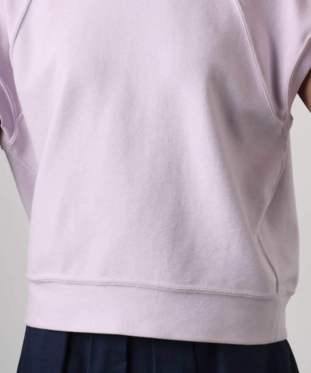 FMKGD03180 MICHEL KLEIN(ミッシェルクラン) オーガニックコットン フレンチスリーブプルオーバー ラベンダー