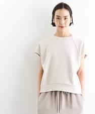 FMKGD03180 MICHEL KLEIN(ミッシェルクラン) オーガニックコットン フレンチスリーブプルオーバー ベージュ