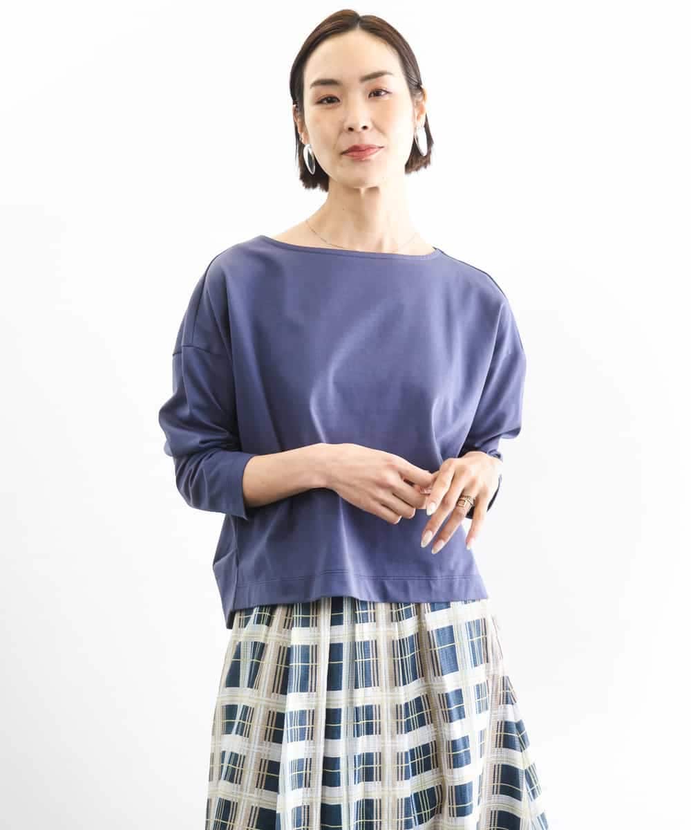 FMKGD04150 MICHEL KLEIN(ミッシェルクラン) タックデザイン バスクTシャツ アイボリー