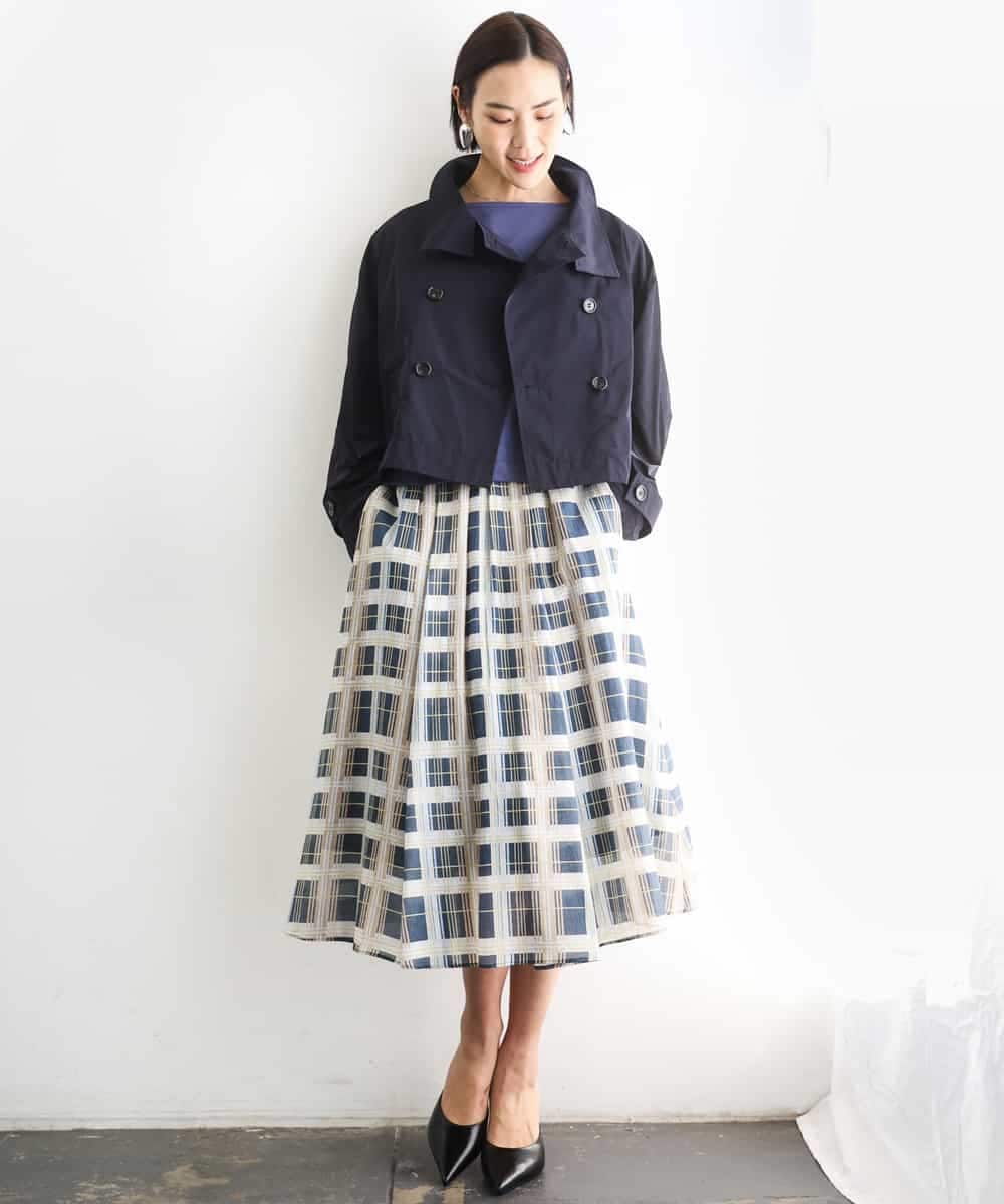 FMKGD04150 MICHEL KLEIN(ミッシェルクラン) タックデザイン バスクTシャツ アイボリー