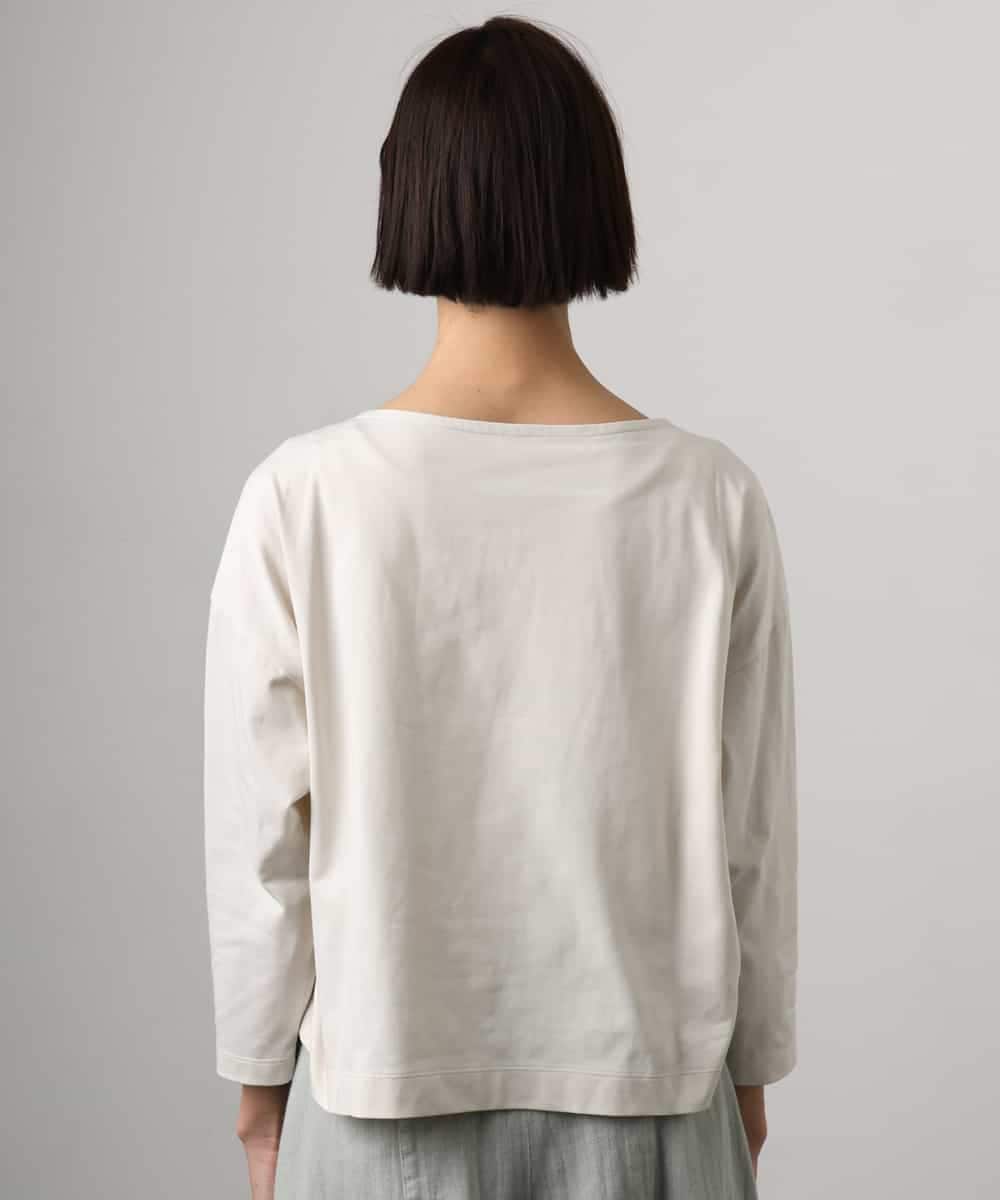 FMKGD04150 MICHEL KLEIN(ミッシェルクラン) タックデザイン バスクTシャツ アイボリー