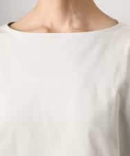 FMKGD04150 MICHEL KLEIN(ミッシェルクラン) タックデザイン バスクTシャツ アイボリー