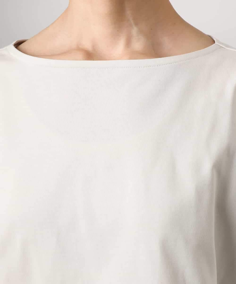 FMKGD04150 MICHEL KLEIN(ミッシェルクラン) タックデザイン バスクTシャツ アイボリー