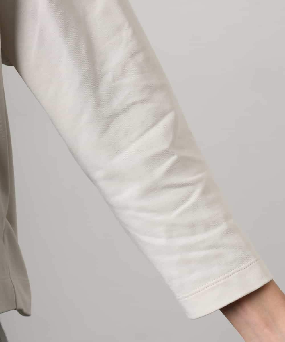 FMKGD04150 MICHEL KLEIN(ミッシェルクラン) タックデザイン バスクTシャツ アイボリー