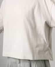 FMKGD04150 MICHEL KLEIN(ミッシェルクラン) タックデザイン バスクTシャツ アイボリー