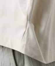 FMKGD04150 MICHEL KLEIN(ミッシェルクラン) タックデザイン バスクTシャツ アイボリー