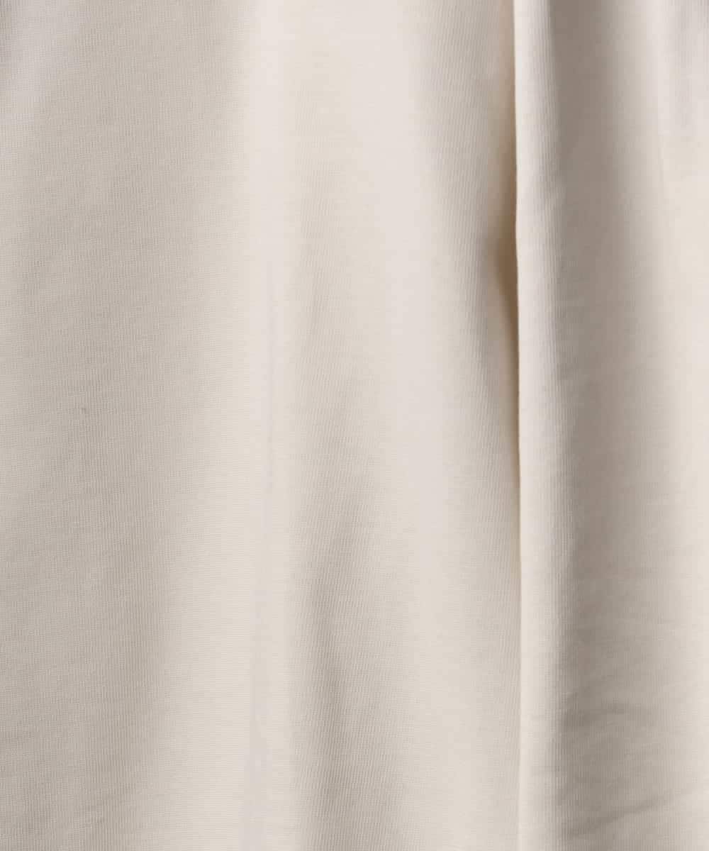 FMKGD04150 MICHEL KLEIN(ミッシェルクラン) タックデザイン バスクTシャツ アイボリー