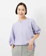 FMKGD05180 MICHEL KLEIN(ミッシェルクラン) 異素材スリーブカットソー ラベンダー