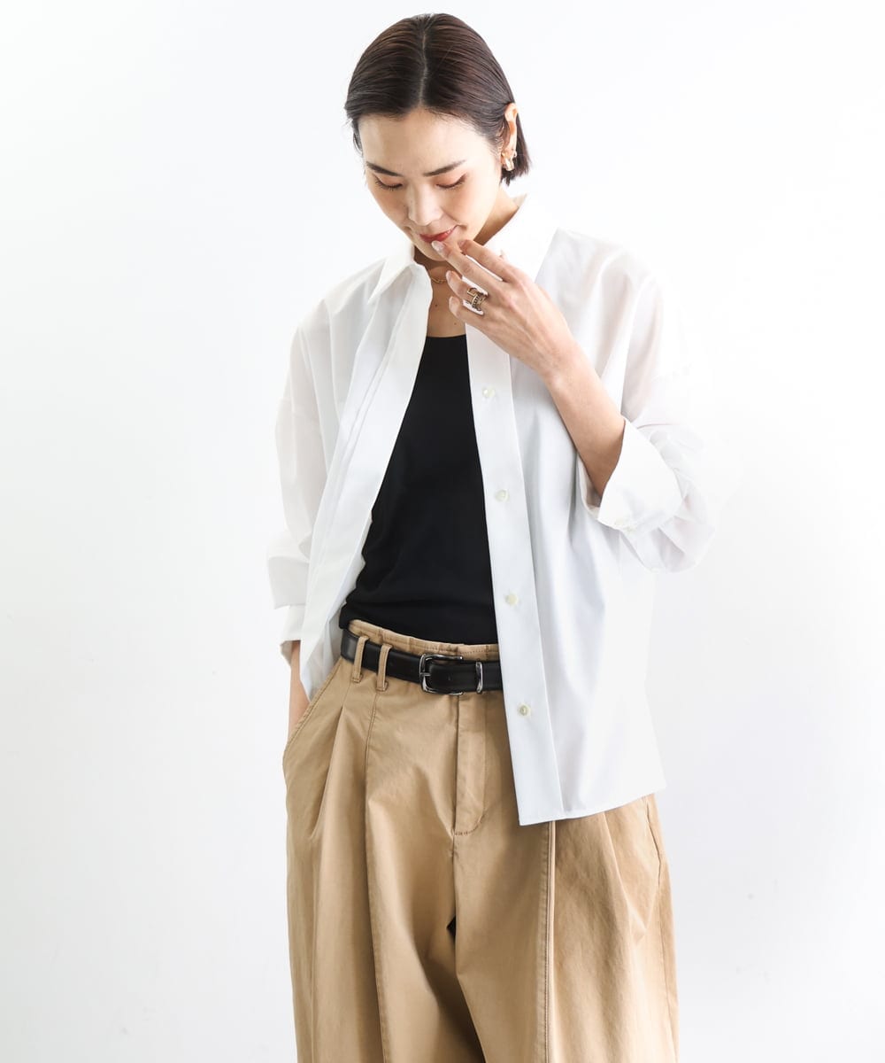 FMKGD06110 MICHEL KLEIN(ミッシェルクラン) [遮熱効果素材]タンクトップ ホワイト