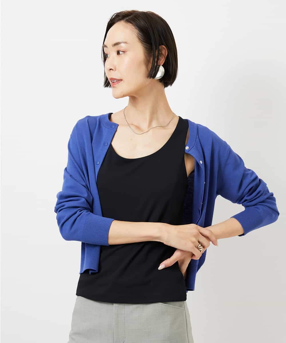 FMKGD06110 MICHEL KLEIN(ミッシェルクラン) [遮熱効果素材]タンクトップ ホワイト