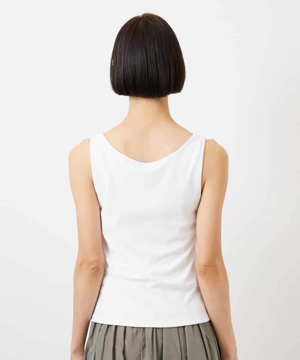 FMKGD06110 MICHEL KLEIN(ミッシェルクラン) [遮熱効果素材]タンクトップ ホワイト