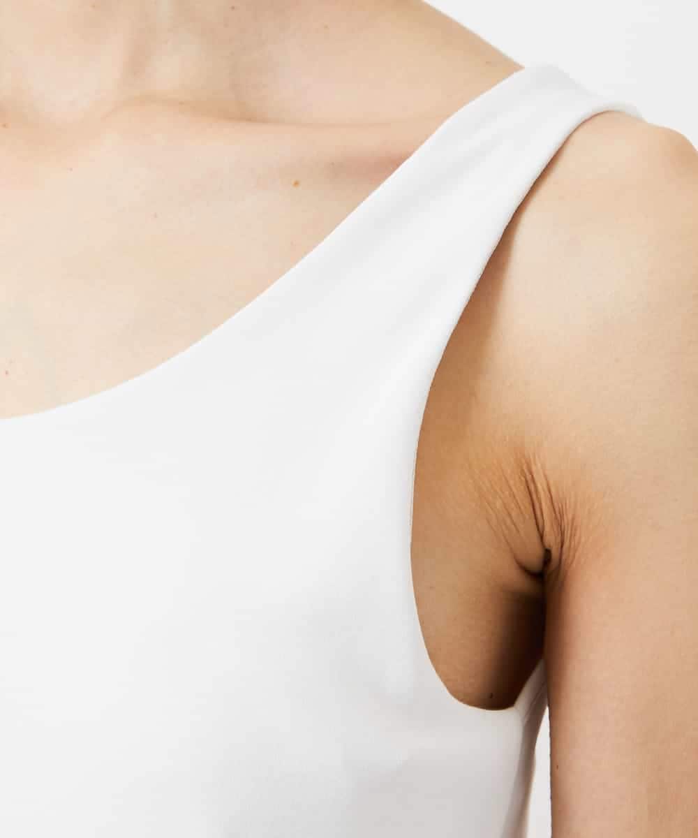 FMKGD06110 MICHEL KLEIN(ミッシェルクラン) [遮熱効果素材]タンクトップ ホワイト