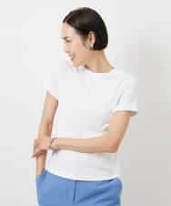 FMKGD07120 MICHEL KLEIN(ミッシェルクラン) [遮熱効果素材]クリーンシルエットTシャツ ホワイト