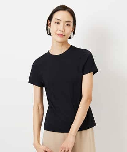 FMKGD07120 MICHEL KLEIN [遮熱効果素材]クリーンシルエットTシャツ