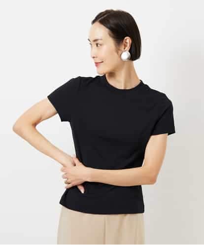 FMKGD07120 MICHEL KLEIN [遮熱効果素材]クリーンシルエットTシャツ