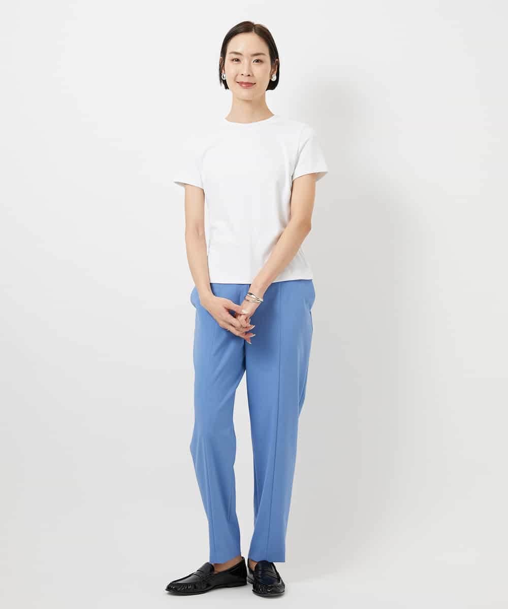 FMKGD07120 MICHEL KLEIN(ミッシェルクラン) [遮熱効果素材]クリーンシルエットTシャツ ブラック