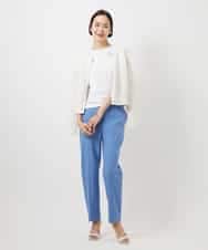 FMKGD07120 MICHEL KLEIN(ミッシェルクラン) [遮熱効果素材]クリーンシルエットTシャツ ブラック