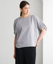 FMKGD10180 MICHEL KLEIN(ミッシェルクラン) [接触冷感]サッカードルマンスリーブカットソー ブラック