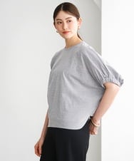 FMKGD10180 MICHEL KLEIN(ミッシェルクラン) [接触冷感]サッカードルマンスリーブカットソー ブラック