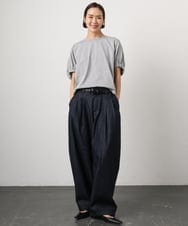 FMKGD10180 MICHEL KLEIN(ミッシェルクラン) [接触冷感]サッカードルマンスリーブカットソー ブラック