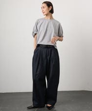 FMKGD10180 MICHEL KLEIN(ミッシェルクラン) [接触冷感]サッカードルマンスリーブカットソー ブラック